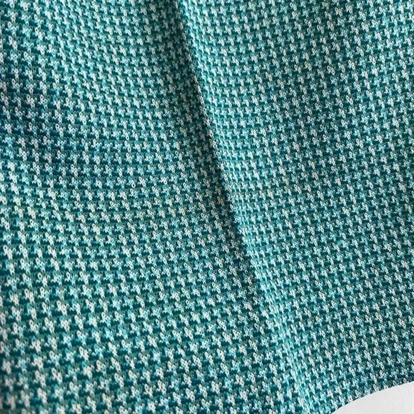 Vintage 70s kids green houndstooth overalls - Picture 6 of 7